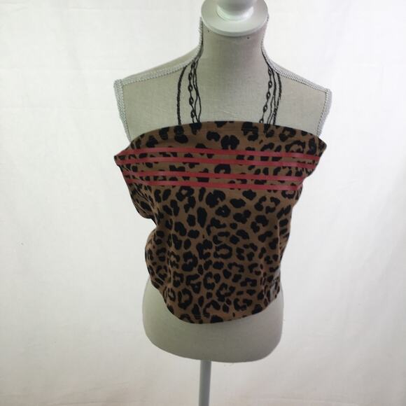 Flirtitude Active Crop Top Chocolate Leopard Large - Picture 4 of 16